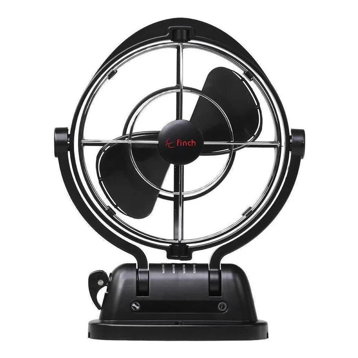 Finch 12/24V 3 Speed 360° Airflow Gimbal Fan Inc USB & Remote Black Vendor FIN-F1001B