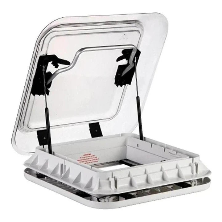 Finch Vented Skylight Hatch 450 x 400mm With LED Lights / Blind and Fly Screen FIN-RSL450400V