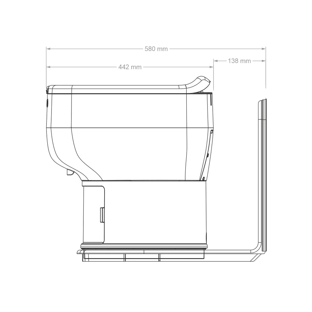 LooSeal Toilet L-Adaptor Medium CCA-LA100M