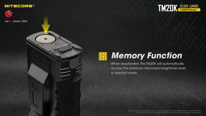 Nitecore TM20K Rechargeable Ultra-High Lumen Flashlight