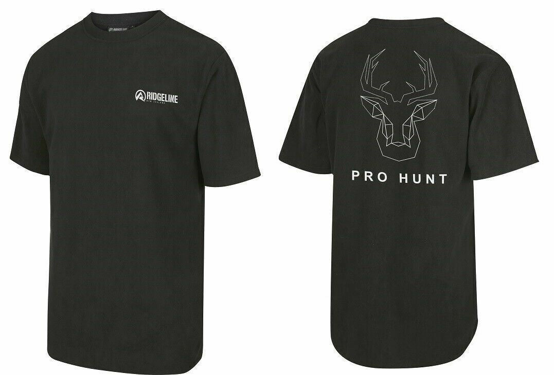 RIDGELINE MENS PRO HUNT S/S TEE BLACK 5XL - RLCTSPHB