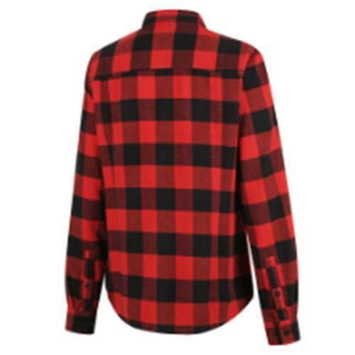 RIDGELINE WOMENS ORGANIC CHECK SHIRT RED 2XL(18) - RLLCSOGR5