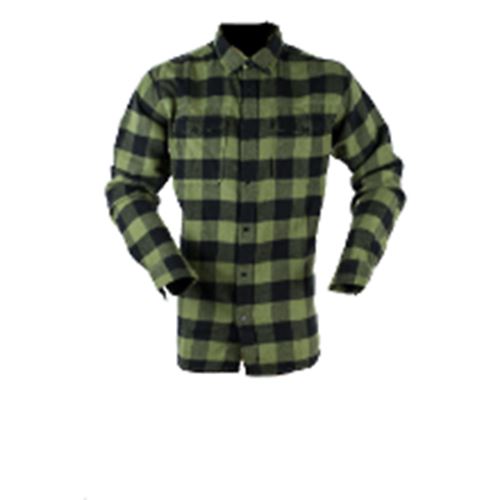 RIDGELINE MENS ORGANIC CHECK SHIRT OLIVE 4XL - RLCCSOGO