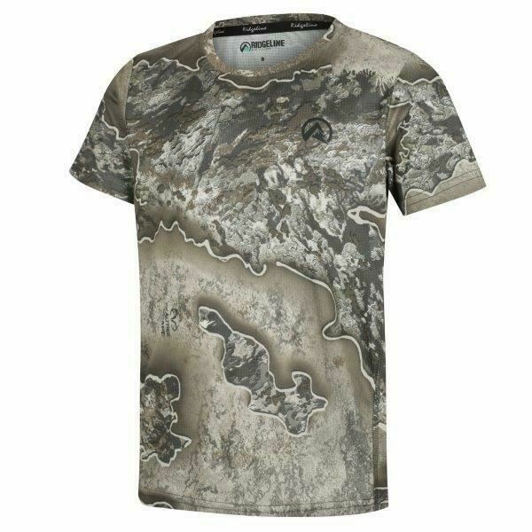RIDGELINE KIDS PERFORMANCE S/S TEE EXCAPE CAMO 04 YR - RLKTSMLEX