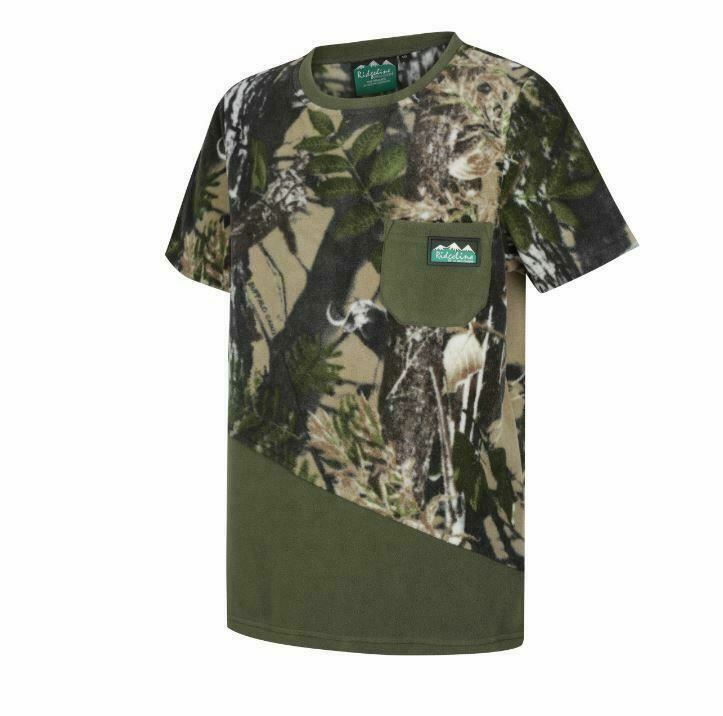 RIDGELINE KIDS SPLICED TEE BUFFALO CAMO/FIELD OLIVE 2 YR - RLKTSSXFO