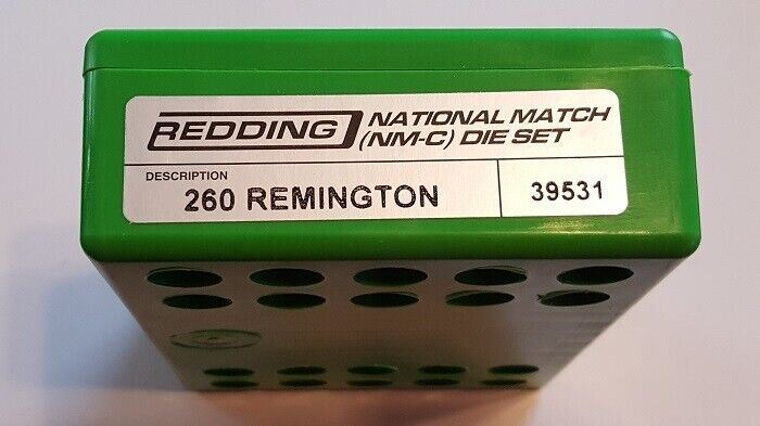 REDDING 260 REMINGTON NATIONAL MATCH DIE SET - 39531