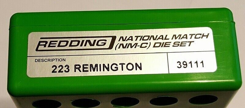 REDDING 223 REMINGTON NATIONAL MATCH DIE SET - 39111