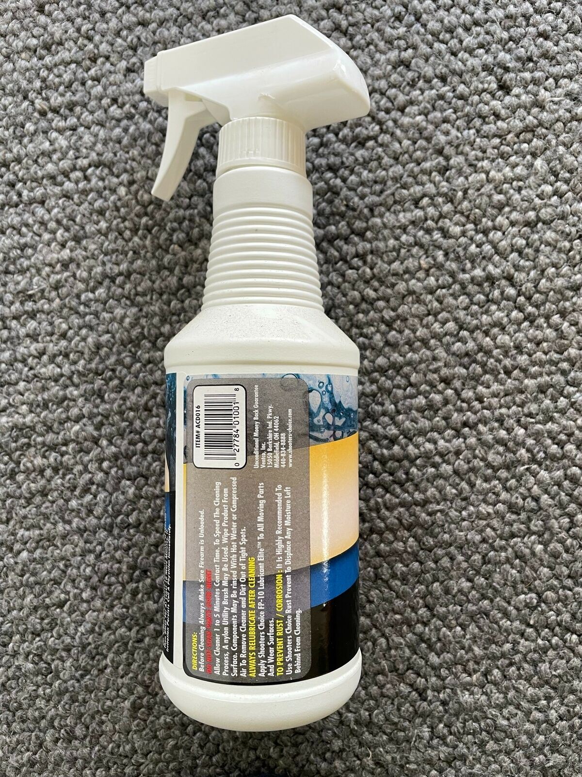 Shooter' Choice Aqua Clean 16 Oz Dissolves Oil, Grease And Powder Fowling RRP$49