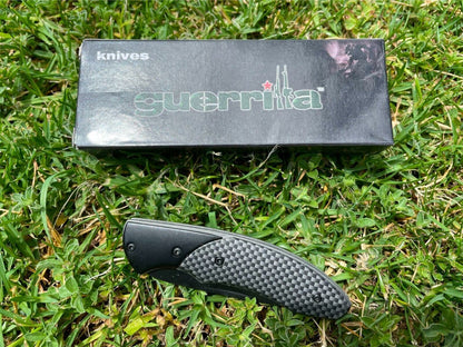 RIDGELINE GUERRILLA KNIFE CARBONMAN - GKCARBON POCKET KNIFE  440 STAINLESS ***