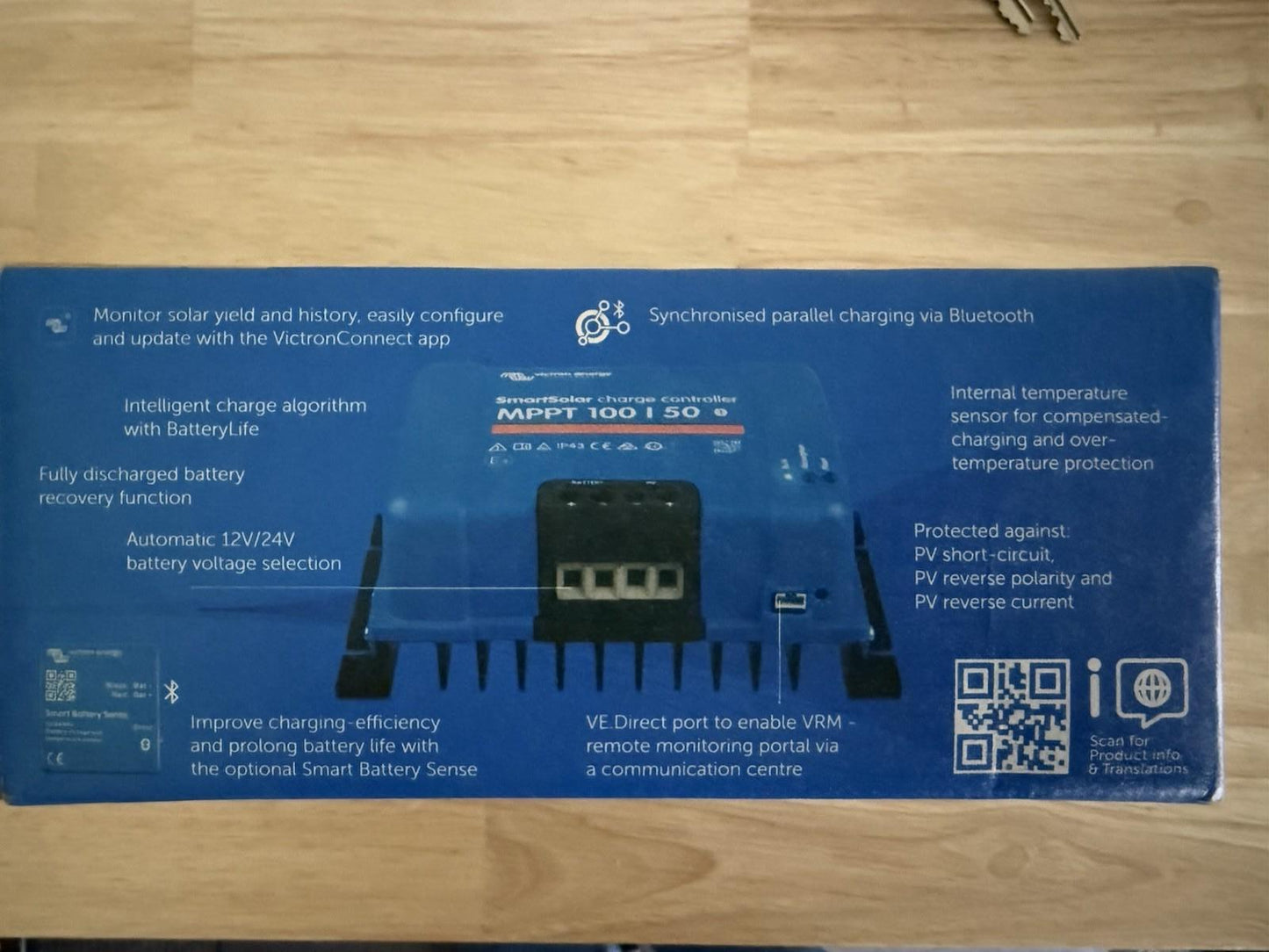 Victron Smart Solar MPPT 100/50 (12/24V) Solar Charge Controller - Express Post