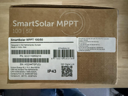 Victron Smart Solar MPPT 100/50 (12/24V) Solar Charge Controller - Express Post