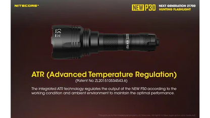 Nitecore P30 (New) 1000 Lumen High Power Long-Range Hunting Flashlight Kit P30NEWHUNTKIT