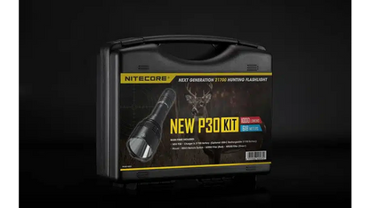 Nitecore P30 (New) 1000 Lumen High Power Long-Range Hunting Flashlight Kit P30NEWHUNTKIT