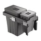 Belgique Kitchen Pull Out Dual Bin 18L + 6L Black CCA-BC300A