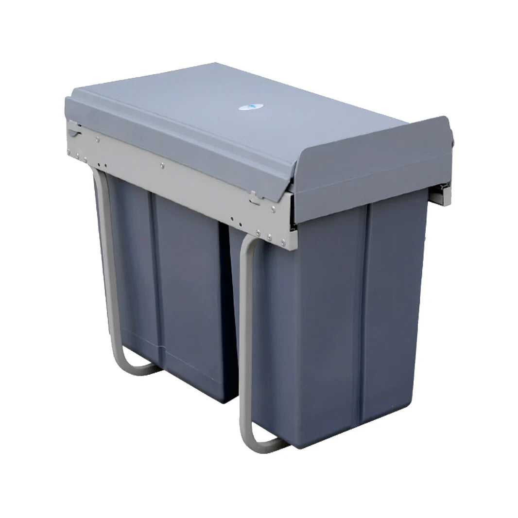 Belgique Kitchen Pull Out Dual Bin 20L + 10L Black CCA-BL300M