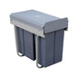 Belgique Kitchen Pull Out Dual Bin 20L + 10L Black CCA-BL300M