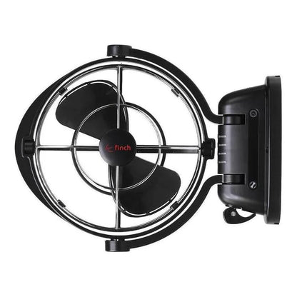 Finch 12/24V 3 Speed 360° Airflow Gimbal Fan Inc USB & Remote Black Vendor FIN-F1001B