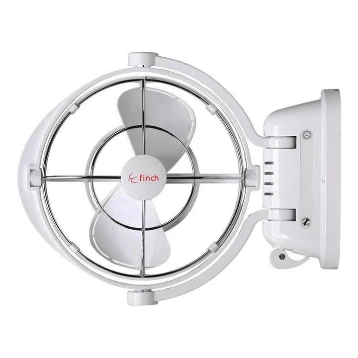 Finch 12/24V 3 Speed 360° Airflow Gimbal Fan Inc USB & Remote White FIN-F1001W