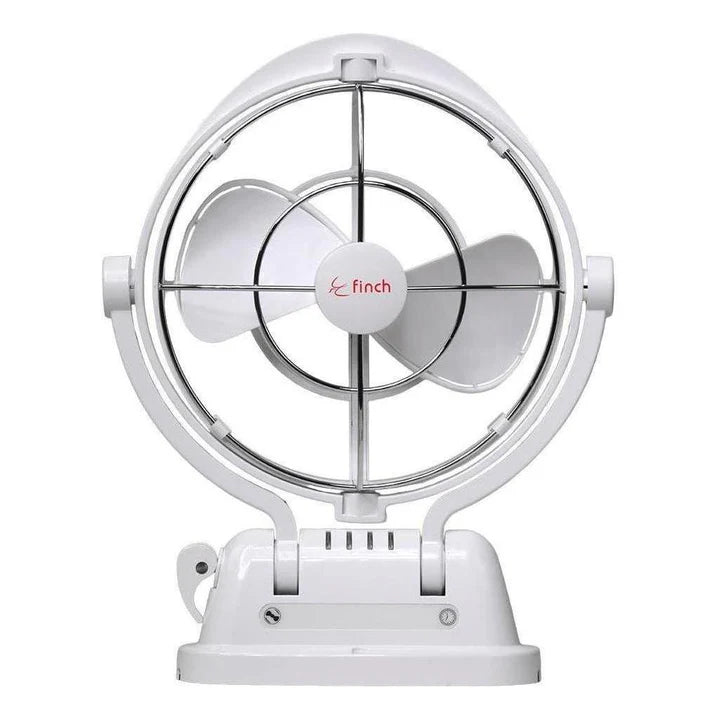 Finch 12/24V 3 Speed 360° Airflow Gimbal Fan Inc USB & Remote White FIN-F1001W