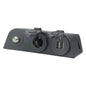 Finch 12v Accessory Socket USB & TV Antenna Port Surface Mount Black FIN-PBB520B