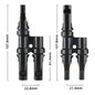 Finch 2 To 1 T Branch MC4 Solar Panel Cable Connectors Male and Female IP67 Pair VendorFinch FIN-SOLMC4T