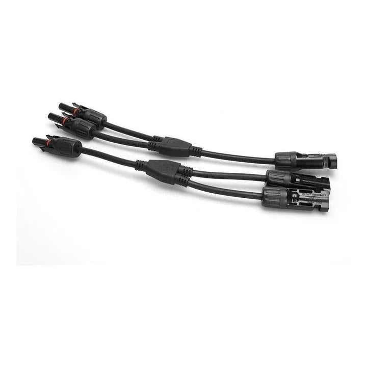 Finch 2 To 1 Y MC4 Solar Panel Cable Connectors Male and Female IP67 Pair FIN-SOLMC4Y