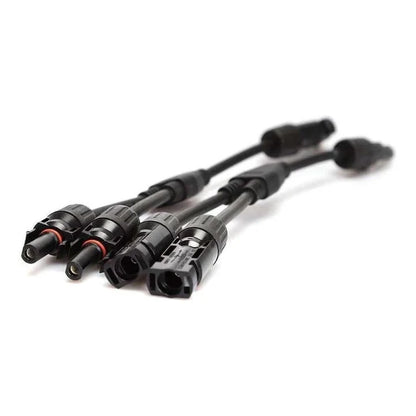 Finch 2 To 1 Y MC4 Solar Panel Cable Connectors Male and Female IP67 Pair FIN-SOLMC4Y