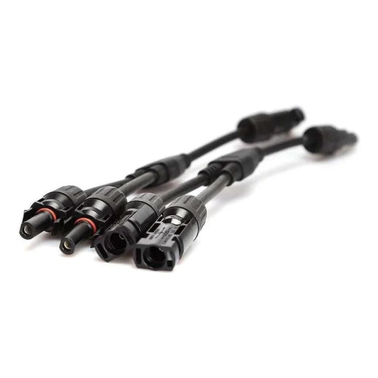 Finch 2 To 1 Y MC4 Solar Panel Cable Connectors Male and Female IP67 Pair FIN-SOLMC4Y