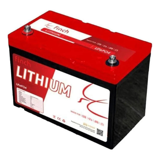 Finch 200AH Lithium Deep Cycle Battery 483x170x240mm 18.5Kg FIN-LFP12150S