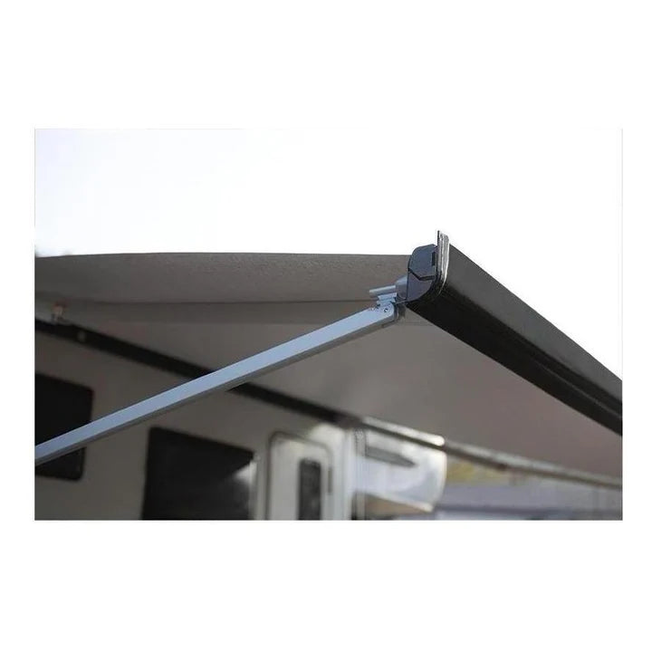 Finch Awning Side Mount Manual inc Support Leg 3.5 x 2.5m Black FIN-AWS27SM350B
