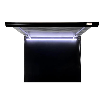 Finch Awning Side Mount Manual inc Support Leg 3.5 x 2.5m Black FIN-AWS27SM350B