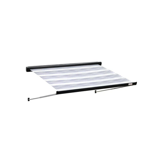 Finch Awning Side Mount Manual inc Support Leg 2.2 x1.65m Black FIN-AWS27SM220B