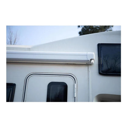 Finch Awning Side Mount Manual inc Support Leg 3 x 2.5m White FIN-AWS27SM300W