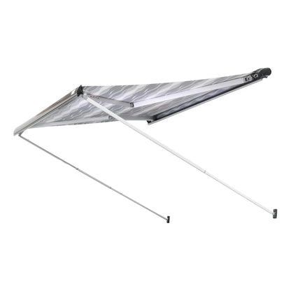 Finch Awning Top Mount Manual Inc Support Leg 3.75 x 2.5m Black FIN-AWS35TM375B