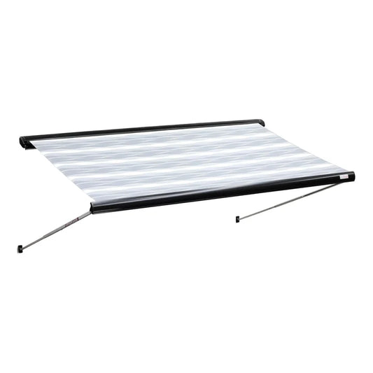 Finch Awning Top Mount Manual Inc Support Leg 3.75 x 2.5m Black FIN-AWS35TM375B