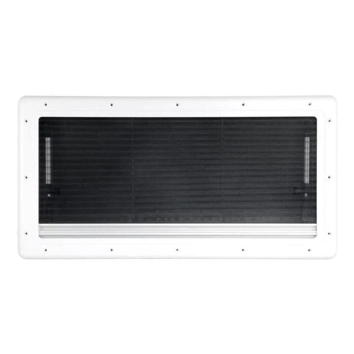 Finch Double Glazed Acrylic Window 1100 x 450 With Blind and Fly Screen FIN-RW1100450