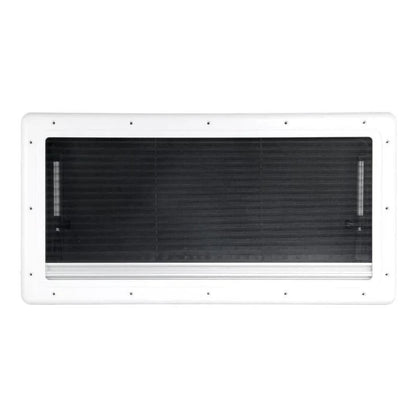 Finch Double Glazed Acrylic Window 1100 x 450 With Blind and Fly Screen FIN-RW1100450