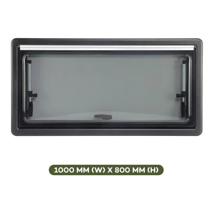 Finch Double Glazed Acrylic Window 1000 x 800 With Blind and Fly Screen FIN-RW1000800