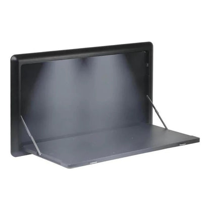 Finch Fold Out Picnic Table with LED Light 800 x 450mm Black Vendor FIN-RPTB