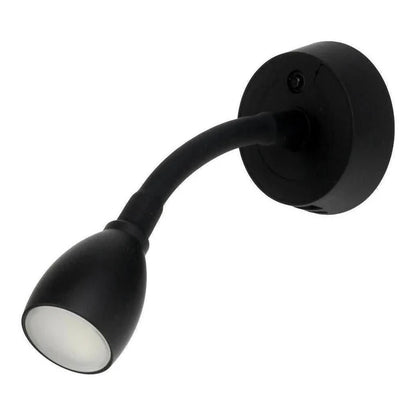 Finch LED 12V Reading Light with USB Port Black FIN-202795EBK