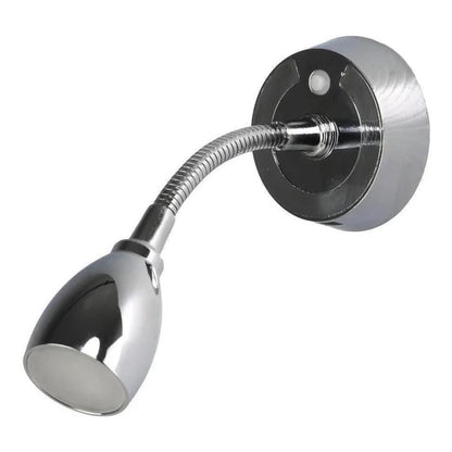 Finch LED 12V Reading Light with USB Port Chrome  FIN-202795E
