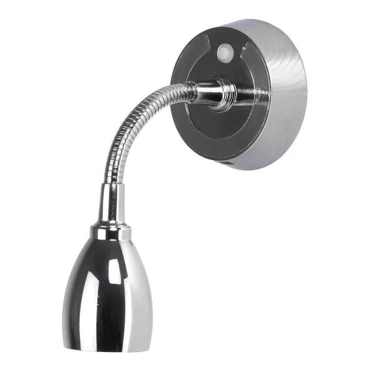 Finch LED 12V Reading Light with USB Port Chrome  FIN-202795E