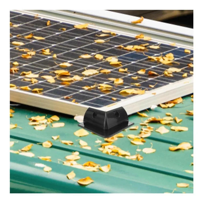 Finch Solar Panel Corner Mounting Brackets Black Plastic x 4 FIN-SBM103B