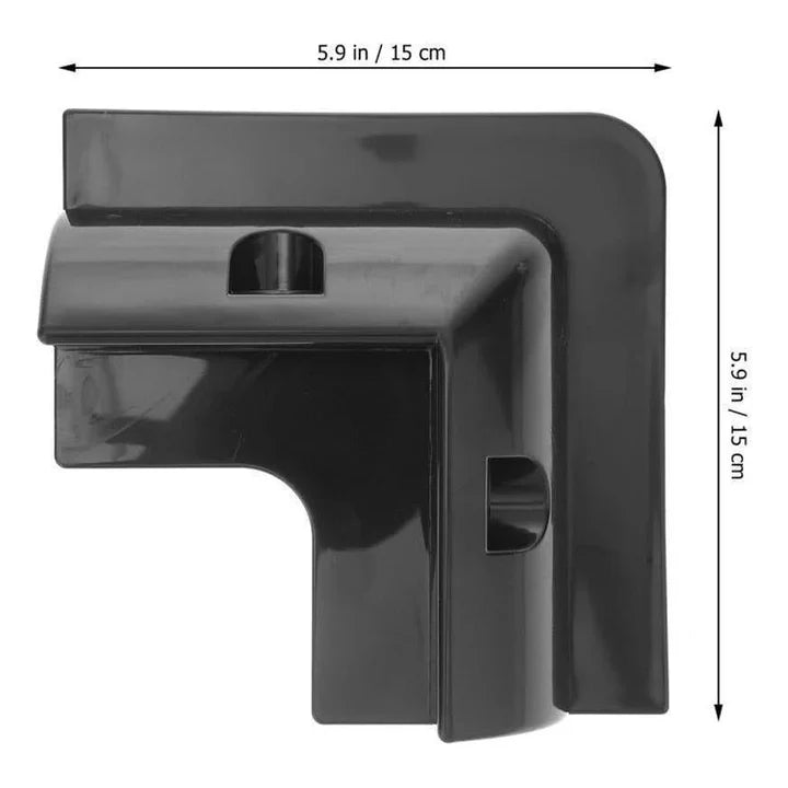 Finch Solar Panel Corner Mounting Brackets Black Plastic x 4 FIN-SBM103B