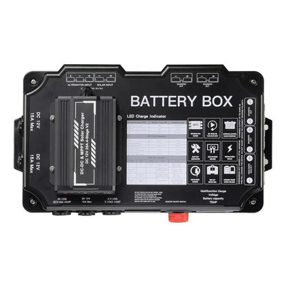 Kong 12V Battery Box Power Station With 25 Amp DC-DC Charger IP66 KNG-BB1001