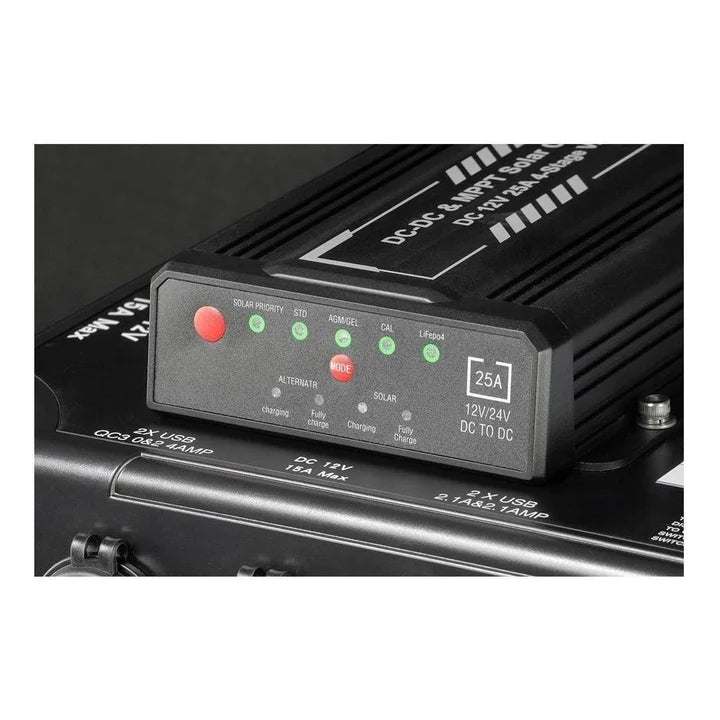 Kong 12V Battery Box Power Station With 25 Amp DC-DC Charger IP66 KNG-BB1001