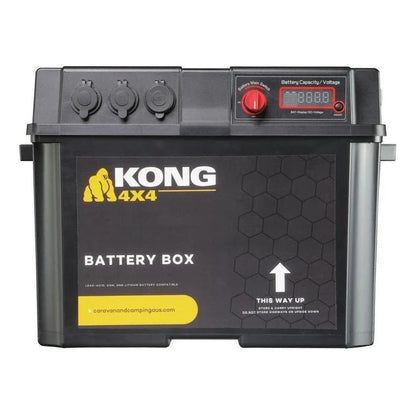 Kong 12V Battery Box Power Station With Power Accessory Sockets KNG-BB1002