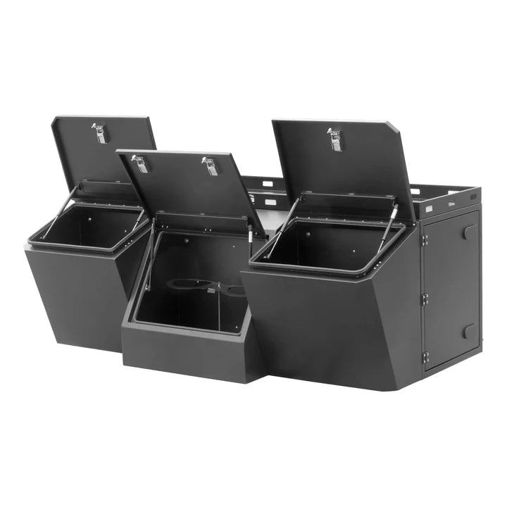 Kong Black Aluminium Beast Tool Box 4 Compartments 2100x1133x755mm KNG-TB21004C