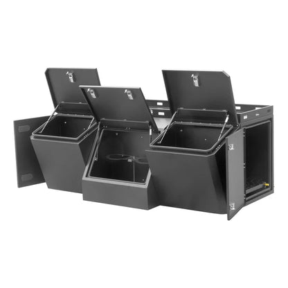 Kong Black Aluminium Beast Tool Box 4 Compartments 2100x1133x755mm KNG-TB21004C