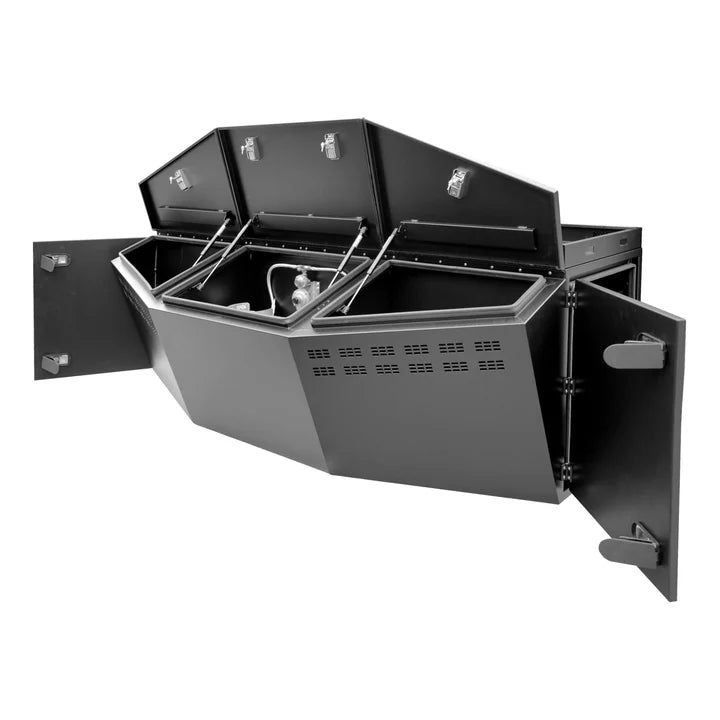 Kong Black Aluminium Monster Tool Box 4 Compartments 2100x1159x830mm KNG-TBM1001